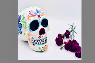 Paint Nite Innovation Labs: Ceramic Skull Flowers